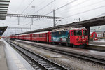 RhB Ge 4/4 II-615  Klosters  steht am 23.