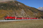 RhB Ge 4/4 II 626  Malans  am 27. Oktober 2021 bei Zernez.